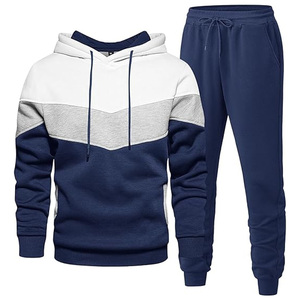 Conjuntos Deportivos Casuales con Capucha para Hombre, Invierno, Ligeros, Manga Larga, Cierre Completo, 2 Piezas - Product Image 2