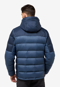 Premium Winter Puffer <b>Jacket</b> For <b>Men</b> Adjustable Hem 2-Way Zip <b>Warm</b> Hooded Outerwear Elastic Cuffs Lightweight Streetwear - Product Image 5