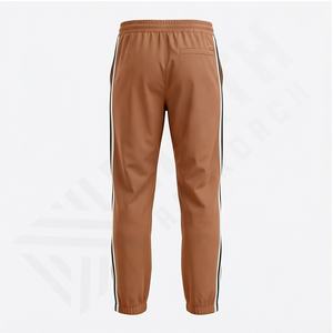 Pantalones Deportivos de Hombre, Ligeros, Transpirables, de Pierna Ancha, con Cierre Lateral, Cintura Elástica, Diseño de Parches Apilados - Product Image 3