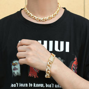 Custom <b>Iced</b> <b>Out</b> Diamond Hip Hop <b>Chain</b> Necklace for Men Cubic Zirconia Cuban Link <b>Chain</b> for Streetwear Fashion Jewelry - Product Image 3
