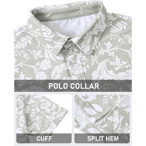 <b>Classic</b> Design Men's for Shirts Customizable Plain Knitted Print Pocket Breathable Spandex/Cotton Short Sleeve Apparel for - Product Image 5