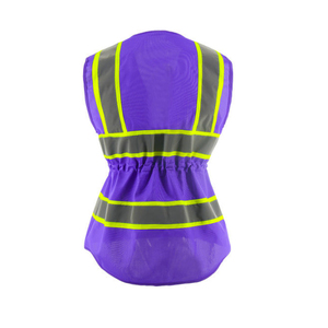 Chaleco de Seguridad Reflectante de Alta Calidad en Dos Tonos con Múltiples Bolsillos y Franjas de Alta Visibilidad para Uso Laboral - Product Image 4