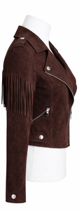 Factory Direct Women <b>suede</b> Leather <b>Jackets</b> with fringes Fashionable - Product Image 2
