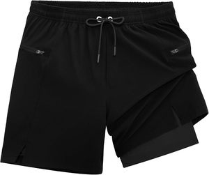 Pantalones Cortos Deportivos para Hombre, para Ciclismo, Running, Fitness, Maratón, Entrenamiento, Pantalones Cortos Tres Cuartos, Pantalones de Entrenamiento de Atletismo, con Bolsillos con Cremallera - Product Image 5