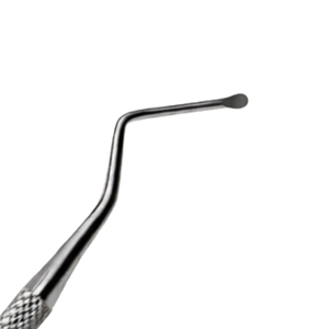 Curette osseuse Lucas # Cuillère manuelle en acier inoxydable de 2,4 mm à double extrémité pour instrument chirurgical dentaire, élimination osseuse et curettage - Product Image 3