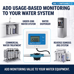 Medidor de Flujo de Agua Digital SAVANT DigiFlow 8100T OEM, Sensor Operado por Batería, Rango de 0.6-8L/min, Material ABS, Conectividad de Rosca - Product Image 4
