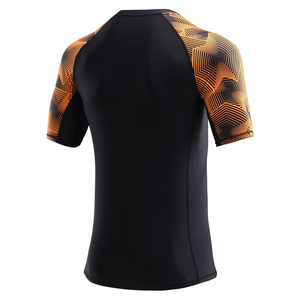 Vente en gros : Rashguard tendance à manches courtes personnalisable en Spandex/Nylon, séchage rapide, écologique, respirant pour hommes BJJ MMA - Product Image 3