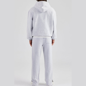 Hot Sell 100% Cotton Oversized Tracksuit Streetwear Plus Size Unisex Luxury <b>Pullover</b> Tracksuit Custom Logo for <b>Men</b> Tracksuit - Product Image 6