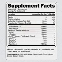 Polvo Pre-Entrenamiento Sin Cafeína, Suplemento Energético Sin Estimulantes, Polvo Pre-Entrenamiento de Marca Privada, Suministro al por Mayor, Fabricación OEM