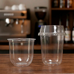 Transparent PP <b>Plastic</b> <b>Cup</b> with Lid 98mm Disposable <b>Cup</b> for Cold Beverages Coffee Tea Juice Disposable <b>Cup</b> - Product Image 1