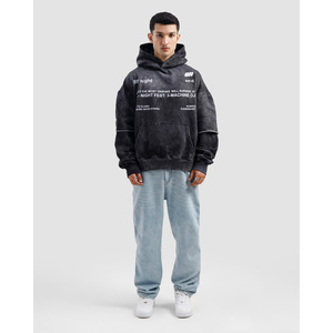 Sudadera con Capucha de Algodón y Fibra de Bambú para Hombre, Sudadera Holgada de Estilo Urbano con Bolsillo Delantero - Product Image 2