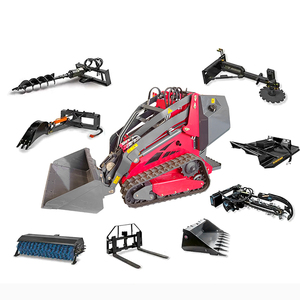 Mini-chargeuse compacte sur chenilles Euro 5 multifonctionnelle avec livraison gratuite, mini-dumper sur chenilles CE EPA, mini-chargeuse sur roues à vendre - Product Image 3