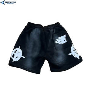 Pantalones Cortos de Forro Polar Personalizados, Transpirables, de Cintura Media, con Cordón, Color Sólido, Bordados, Venta al por Mayor, Tela Suave, OEM, Marca Privada - Product Image 2