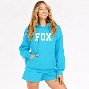 Conjunto de Shorts Cortos Sobre la Rodilla para Mujer, Talla Grande, Color Sólido, Algodón Premium, Atuendo Combinado para Uso Diario Informal - Product Image 2