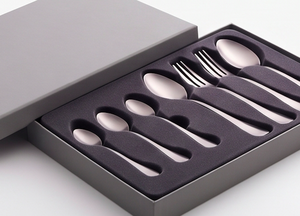 Ensemble de couverts en argent fini mat élégant pour Table de cuisine Ustensiles élégants en acier inoxydable pour Restaurant à la maison et café - Product Image 6