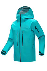 Veste coupe-vent imperméable à capuche pour homme, style décontracté et sportif, couleur unie, col montant, fermeture éclair, vêtements d'extérieur pour le printemps - Product Image 6