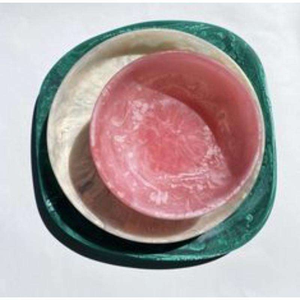 ชามเรซิ่นลายหินอ่อนทำมือระดับพรีเมียม ชามเสิร์ฟตกแต่งคุณภาพสูงแบบซ้อนกันได้ ชามขอบหยักสีตามสั่ง - Product Image 1