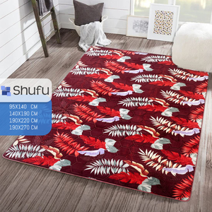 Tapis en polyester doux à bords épais, design moderne confortable, antidérapant, anti-allergique, motif abstrait, prêt pour l'aspiration - Product Image 5