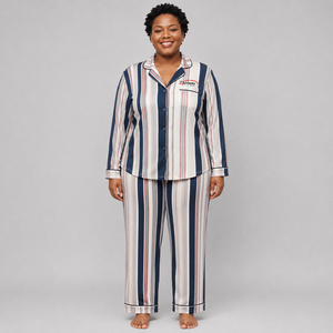 Custom Women Pajama <b>Set</b> Soft Cotton Comfortable Breathable Two Piece Nightwear Sleepwear Casual Lounge Homewear <b>Set</b> for Women - Product Image 1