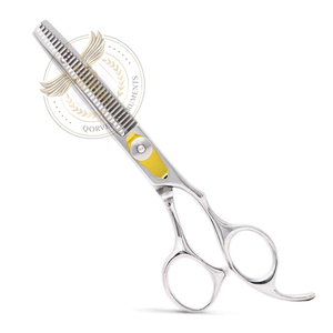 Ciseaux de coiffure professionnels en gros, ciseaux à effiler en acier inoxydable, qualité A+, fournitures pour salon de coiffure - Product Image 1