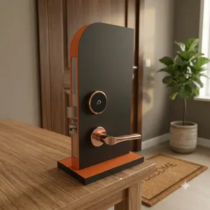 Cerradura Inteligente para Hotel TES, Tipo Split, con RFID, Color Oro Rosa, Sistema de Control de Acceso con Tarjeta Electrónica, Acabado en Oro Rosa - Product Image 6
