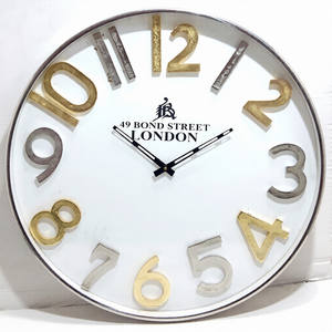 Fashion Modern Simple Brief Minimalist Home Decor Single Face Wall <b>Clock</b> Stainless Steel Metal Reasonable Price - Product Image 1