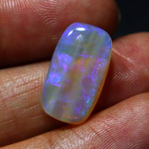 <b>7</b> Carat Natural Australian Opal Solid Coober Pedy Loose Gemstone Crystal Opal Blue <b>Fire</b> Handmade for Jewelry Making Stone - Product Image 2