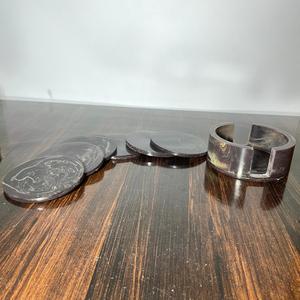 Juego de posavasos de resina epoxi hechos a mano con flores secas naturales para tazas de té y café caliente a precio de mayoreo - Product Image 5