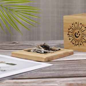 Quemador de Incienso de Madera Hecho a Mano, Diseño Único, Porta Incienso de Madera, Decoración India Hecha a Mano para el Hogar - Product Image 4