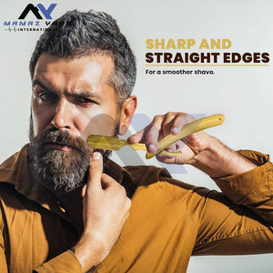 Los Más Vendidos al por Mayor: Navajas de Barbero con Logotipo Personalizado, Herramienta de Afeitado de Filo Recto para Cara y Cuerpo - Product Image 6