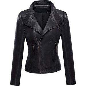 2026 Women's Fashion Breathable Faux Leather Cropped <b>Jacket</b> High-Quality Best in Style - Product Image 1