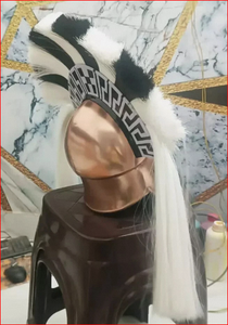 Casque corinthien grec médiéval avec plume, casque de chevalier pour reconstitution historique, cadeau - Product Image 3