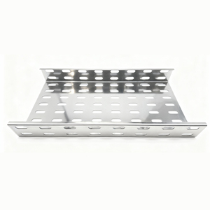 Canaux de câblage en acier perforé de type cheminée pour usage industriel avec hauteur de rail latéral de 50 à 200 mm et plusieurs finitions de surface - Product Image 5