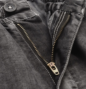 Manufacturers Custom Your Shorts <b>Men</b> Streetwear Distressed Denim Patch <b>Trucker</b> <b>Jacket</b> Two Piece Denim Short Sets - Product Image 4