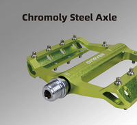 Pedales de Aluminio Duraderos Ultraligeros para Bicicleta de Montaña MTB con Rodamientos Sellados, Plataforma Ancha, Componentes para Bicicleta BMX K303X GINEYEA