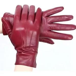 Stylish Genuine Leather Eco-Friendly Breathable Thermal Dress <b>Gloves</b> for Men Women Cashmere Lined Winter Outdoor <b>Touchscreen</b> - Product Image 1