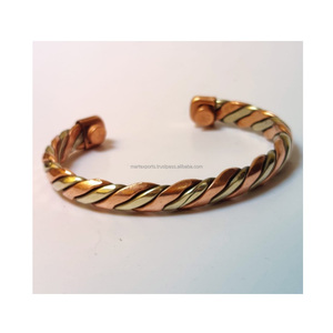 Bracelet Kada en Cuivre Pur Style Traditionnel, Fait Main, Solide, Plaqué Cuivre Antique, Tendance pour Hommes et Femmes, Usage Quotidien - Product Image 4