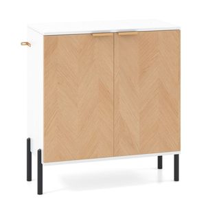"White <b>Sideboard</b> Cabinet for <b>Kitchen</b>/Dining Room/Entryway Easy to Organize" - Product Image 3