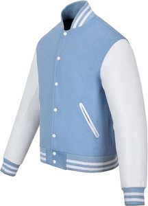 Varsity <b>Jacket</b> <b>Baseball</b> Letterman <b>Jacket</b>– Wool and Leather Premium Quality Unisex Basketball <b>Jacket</b> - Product Image 3