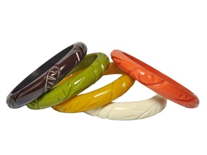 กำไลเรซิ่นสีชมพูคุณภาพดีที่สุด งานแฮนด์เมด ลายดอกไม้แฟนซี ดีไซน์ดอกไม้แกะสลักอย่างมีสไตล์ เหมาะสำหรับงานฉลองครบรอบ ตกแต่งบ้าน - Product Image 6
