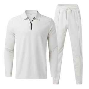 Men Casual Outfits Summer Track Suits Wholesale Polo <b>Shirts</b> Shorts Set <b>Waffle</b> Knitted Fabric Custom Logo Tracksuit - Product Image 2