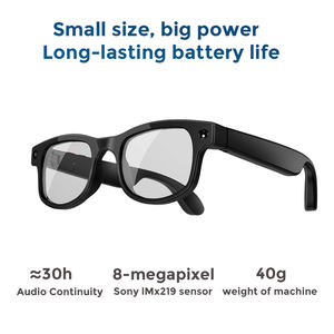 Lunettes de soleil intelligentes avec caméra IA tendance, 8MP pour objectif 1080P, lunettes intelligentes, audio sans fil, enregistrement vidéo portable, détection de mouvement en temps réel - Product Image 2