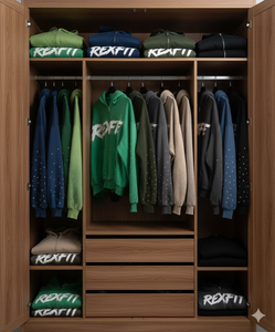 Sudaderas con capucha de nuevo diseño del fabricante líder, con logotipo serigrafiado, pedrería personalizada, estilo urbano, extragrandes, con efecto descolorido por el sol y cremallera. - Product Image 4