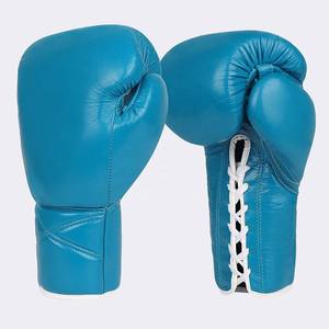 Gants de boxe en cuir légers pour la compétition et l'entraînement, avec lacets, OEM ODM - Product Image 3
