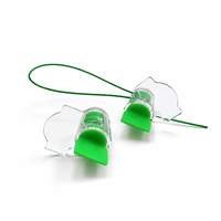 Sceau de compteur en plastique numéroté haute sécurité YSD avec boîtier transparent et insert coloré pour boîtes d'utilité publique et armoires électriques