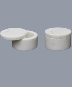 Boîte en marbre blanc pour exportation en gros, boîte multi-usages, boîte à bijoux en marbre, boîte à accessoires, boîte cadeau pour le Ramadan - Product Image 1
