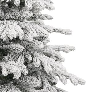 Sapin de Noël Artificiel Articulé de 1,8 m Vert et Blanc en PVC PE Fer Décoratif pour Intérieur - Product Image 5
