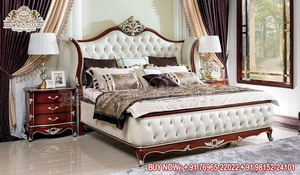 Exclusivos Conjuntos de Muebles de Dormitorio Modernos de Madera de Teca con Espejo - Cama de Lujo con Diseño de Diamantes, Calidad Premium, Tamaño y Color Personalizables DST USA - Product Image 3