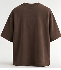 Cotton French Terry Oversized tshirt Heavy Knit Relaxed Body Unisex Streetwear Tee Custom <b>Logo</b> Printing Wholesale Manufacturer - Product Image 3