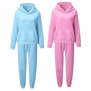 Chándal de diseño personalizado para mujer, sudadera de manga larga, estilo casual, holgado, con bolsillos tipo cargo, para otoño, para adultos. - Product Image 1